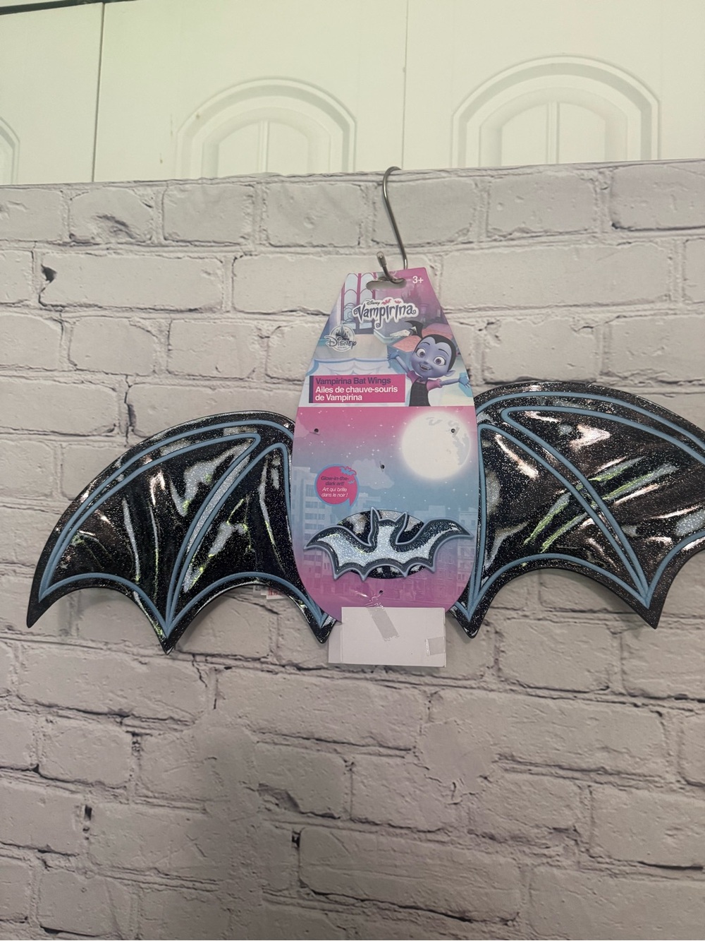 Disney Vampirina Girls Black & Purple Halloween Costume with Blue Gloves & wings - Picture 4 of 5